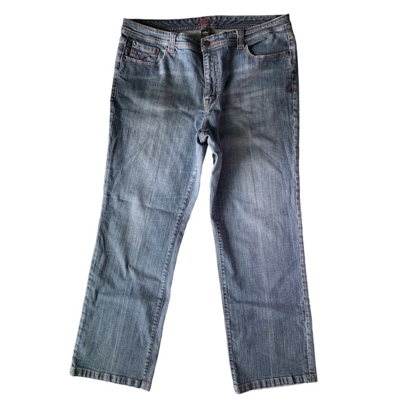 Venezia Y2K Straight Leg Denim Blue Jeans, [Sz 18W] - Picture 1 of 9
